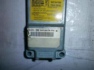 Airbag crash sensors module Peugeot  406, 1999.03 - 2004.05 facelift